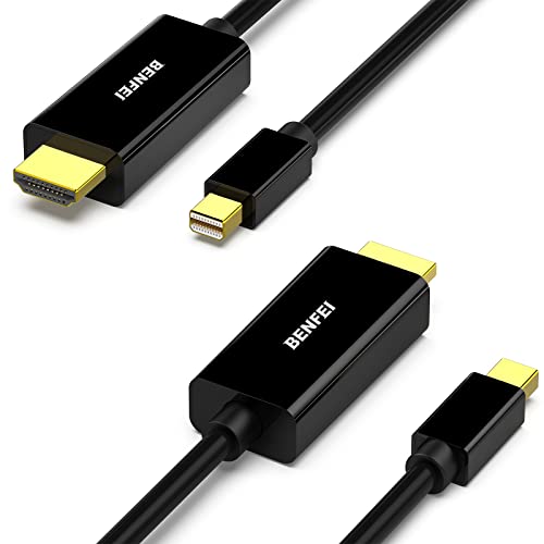 Benfei Mini Displayport To Hdmi Cable, Mini Dp To Hdmi 6 Feet Cable (Thunderbolt Compatible) With Macbook Air/Pro, Surface Pro/Dock, Monitor, Projector #TOP24