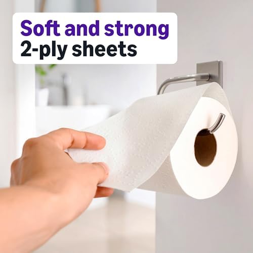 Amazon Basics Soft and Strong 2-Ply Toilet Paper, 30 Ultra Rolls = 120 Regular Rolls, Unscented, 340 Sheet (5 Packs of 6), Packaging May Vary - 2