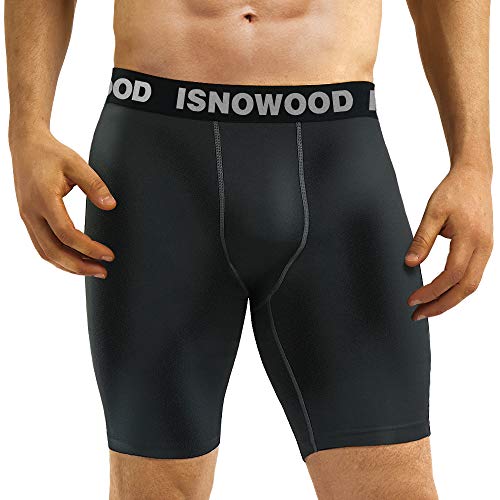 isnowood Compression Shorts for Men Spandex Running Workout Athletic Underwear