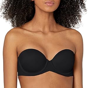 Maidenform womens Stay Put Strapless Se6990 Bra, Black, 38B US