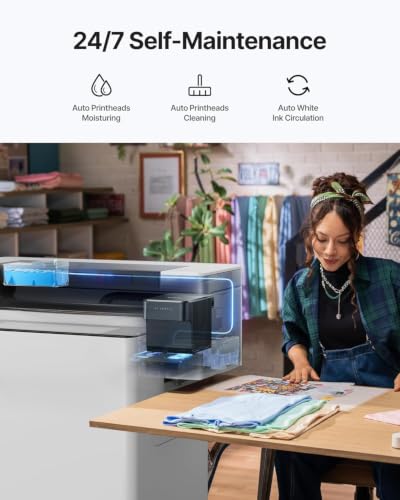 Image of xTool DTF Printer Bundle, 14'' A3 with Shaker Oven and Air Purifier, Dual I1600 Printheads, One-Click Print-to-Bake, Multi-Fabric Compatible, 24 /7 Auto-Maintenance