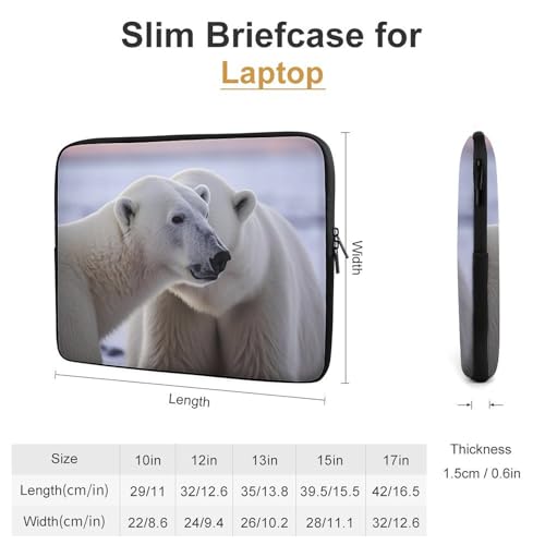 Funda para portátil 15 pulg. Polar Bear resistente al agua miniatura 2