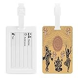 Patrón De Pandora De Bailarina Equipaje De Viaje Maleta Etiquetas Etiquetas De Identificación De La Tarjeta De Visita