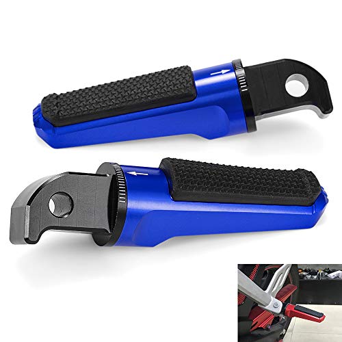Repose-Pieds Pédales Verser YamahaYZF R3 R15 R25 MT 03 07 10 25 XSR700 XSR900 T-MAX530 500 XJ6X JR1300 FZ1 FZ6 FZ6R Passagers Arrière (Bleu) Cover