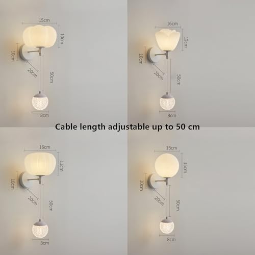 Iluminación de pared LED para escaleras y dormitorios con diseño blanco 5