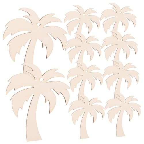 SEWACC 20piezas Recortes Madera Para Manualidades Diy Chips De Madera Grandes Decoración Bricolaje Hogar Rodajas Resistentes y Listas Para Pintar