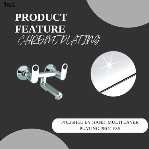 Image of 10X Brass Wall Mixer OR-8776 Non-Telephonic for Bathroom /Wall Mount Chrome Plated