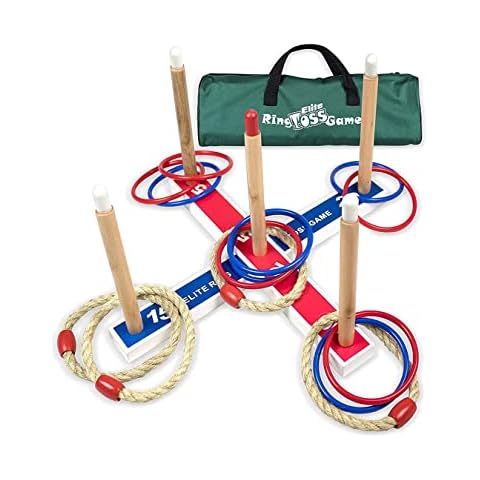 Elite Sportz Ring Toss Games - Fun for All Ages, All Occasions, Fast & Easy Set-Up, Compact & Portable Cover