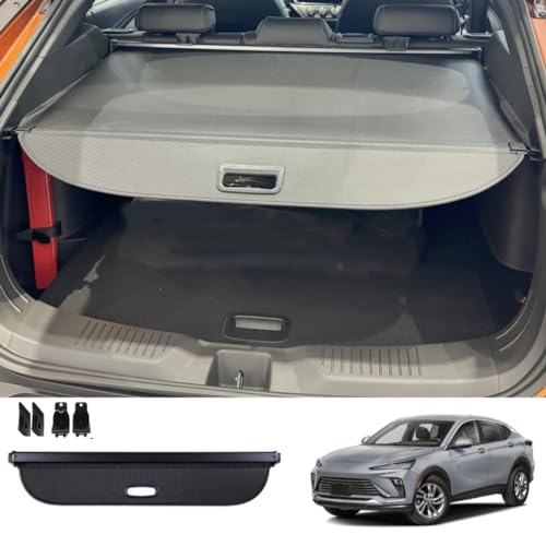 Okutech Black Retractable Cargo Cover Compatible with Buick Envista 2024 2025, Rear Cargo Privacy Screen Car Trunk Luggage Cargo Security Shade Shield (Carbon Fiber Style)