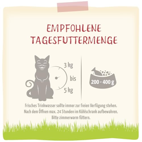 MjAMjAM – Premium Nassfutter für Katzen - Wellness Wohlfühlpaket Rind, 12er Pack (12 x 125g), getreidefrei mit extra Fleisch