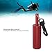 Alomejor Noise Maker Signal Diving Stick Underwater Shaker with Clip Multifunction Underwater Diving Stick for Diving Activities (Red)