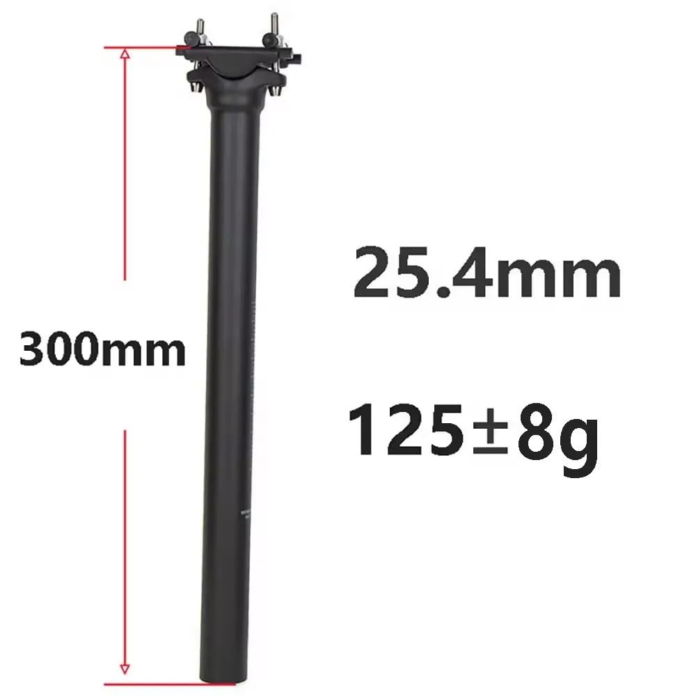 Tige de Selle vélo Tige Elitaone de Selle de vélo en Carbone légère, Compatible Tube de Selle Hydraulique