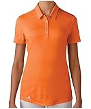 adidas Golf Women's Performance Polo T-Shirt, Bright Orange, Large