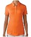 adidas Golf Women's Performance Polo T-Shirt, Bright Orange, Medium