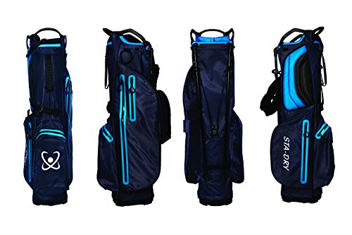 STA-Dry Bolsa rígida de Golf, 100% Impermeable, 2018, Azul Marino y Azul eléctrico