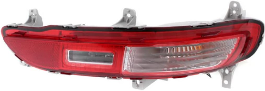 CarLights360 For Kia Sportage Tail Light 2017 2018 Passenger Side Rear Inner Clear & Red Lens DOT Certified For KI2883100 | 92406 D9200