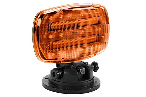 Led Strobe Light (Battery Powered) With Adjustable Locking Magnetic Base - Amber Lens - Sl-Alm-A #TOP3
