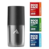 Rock Face Refillable Natural Deodorant Discovery Set for Men - 48hr Odour Protection - 3 Refill Sticks (Original, Power, Refined) + Durable Reusable Case - Natural Deodorant Starter Kit