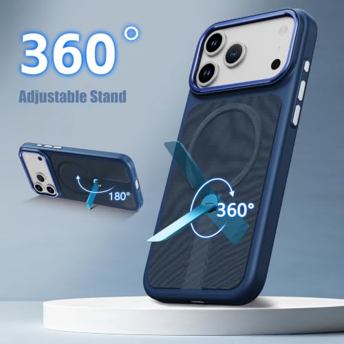 Coque antichoc iPhone 17 Pro Max bleu carbone pour éviter les rayures - 5