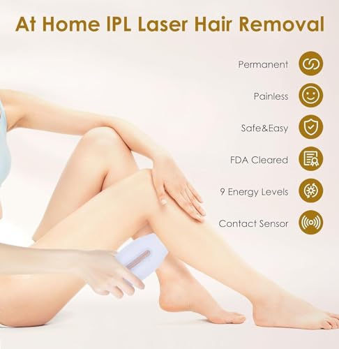 Gransumr Laser Hair Removal Device IPL Hair Removal Permanent for Women at-Home, Painless Laser Hair Remover Whole Body Armpits Back Legs Arms Face Bikini Line Model Name1 の商品画像 1