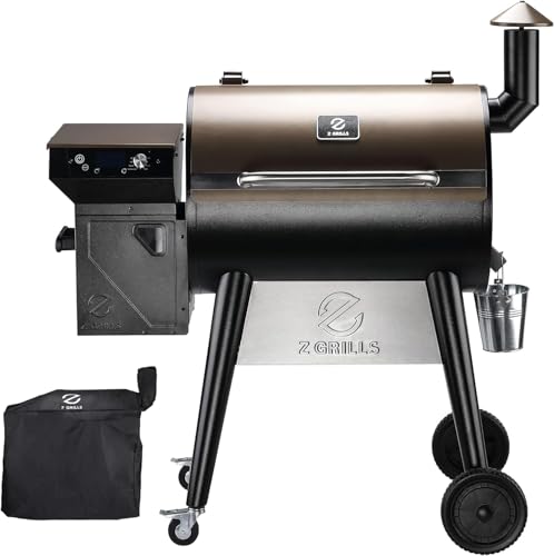 Z GRILLS 2026 Upgrade 8-in-1 Electric Wood Pellet Grill & Smoker with PID V3.0 Controller, LCD, 697 Sq In,Meat Probes, Easy Hopper Clean-out & Grill Cover