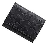 [ベッカー] 極小財布 ミニ財布 レディース 三つ折り 本革 牛革 星 型押し スムース メタリック ベーシック型 小さい コンパクト 日本製