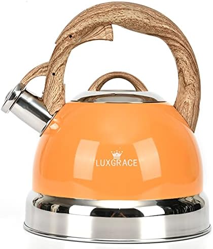 Tea Kettle -2.5 Quart Stovetop Whistling Teapot Stainless Steel Tea Pots for Stove Top Whistle Tea Pot