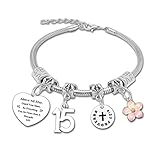 15th Birthday Gift for Women Bracelet Jewelry 15 Year Old Women Gift for Fifteen Birthday Gifts for Friend Sister Teen 15th Birthday Jewelry 15th Birthday Bracelet Happy Birthday Bracelet Gift