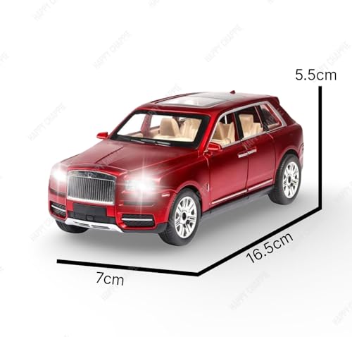 Image of Die-Cast Car Model 1:32 Scale Cullinun | Alloy Metal Car with Openable Doors, Hood & Trunk | LED Headlight & Taillight with Sound | Pull Back & Go Toy for Collectors & Kids