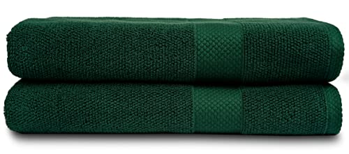 Maura Premium Bath Sheets 100% Cotton 35X70 Oversized Ultra Absorbent Quick Dry Soft Towel Set For Bathroom Extra Large Bath Towels, Midnight Green #TOP22