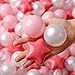 TRENDPLAY Pink Ball Pit Balls 2.2 Inch- 100 Plastic Balls for Ball Pit - Durable & BPA-Free - Perfect for Toddlers, Kids, and Playroom Fun