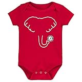 Future Tailgater Alabama Crimson Tide Elephant Baby Onesie (Crimson, 3-6 Months)