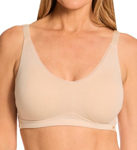 Soutien-gorge sans armature enveloppant en coton doux et modulable