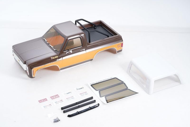 FMS FCX10 Rc Car Parts RC Crawler RC Trucks Parts Replacement Accessory for 1/10 Chevrolet K5 Blazer Car Body Shell Assembly Painted Brown