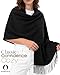 FURTALK Damen Großer Halstuch Warmes Feinstrick Winter Schal