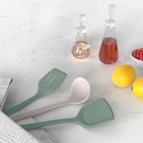 image for AOTHOD Silicone Cooking Utensils Set - 446°F Heat Resistant Silicone 