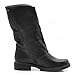 Imagen de IF Fashion Zapatos de mujer Botas Botines Biker Hebillas Anfibias 337