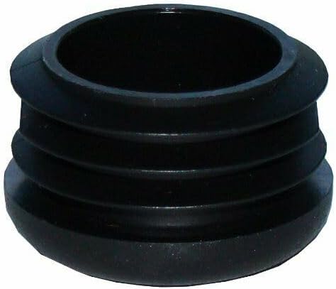 Generic 1.5'' OD x 1 3/8'' ID Insert Glides for 1-3/8'' Wrought Iron Chair/Table Feet (16), Black, 30-138