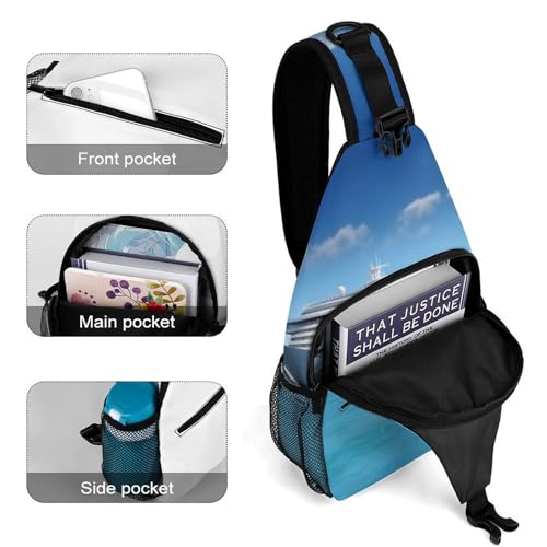 Mochila tipo bandolera deportiva para senderismo miniatura 4