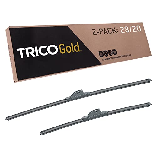 Image of TRICO Gold (18-2820) 28 & 20 Inch Pack of 2 Automotive Replacement Windshield Wiper Blades for My Car Premium All Weather Beam Blade for Select Vehicle Models