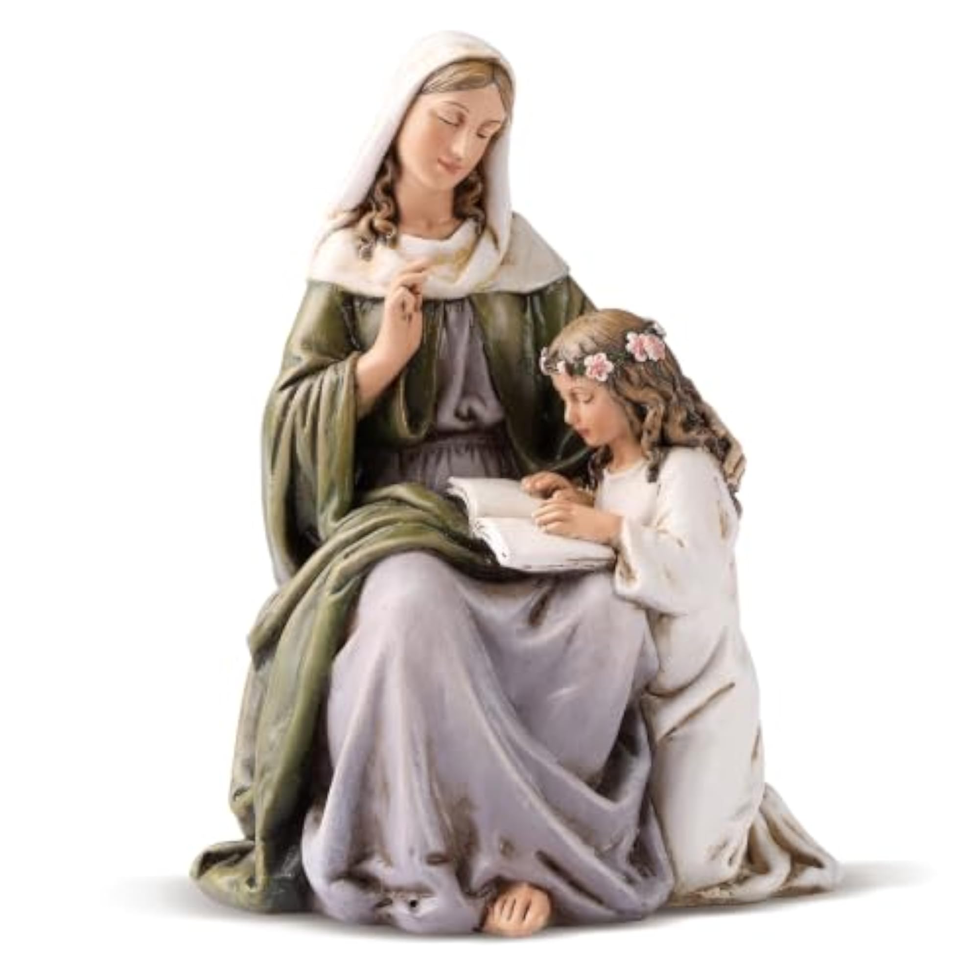 Saint Anne Statue Figurine, 6 Inch Catholic Gift