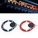 2-teiliges Donut SW-Antenne Tragbare Loop Antenne für UV und VHF, Mini-Ring-Transceiver AM MW SW Mittelwellen Kurzwellen Transceiver Set Tragbare Mini-Schleifenantenne