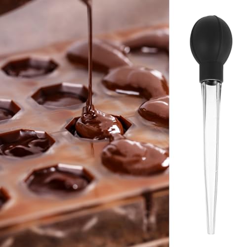 Amosfun GroßE Pipette Mit Skala 12.20Oz Kunststoffpipette FüR KüChe Und Backen PräZiser Tropfer Pipette Zur FlüSsigen LebensmittelüBertragung Und Dekoration 100 m