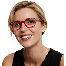 OCCI CHIARI Red Chic Reading Glasses Womens Readers Comfort Eyeglasses1.0 1.25 1.5 1.75 2.0 2.25 2.5 2.75 3.0 3.5 4.0 5.0 6.0
