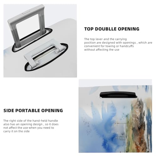 Ocean Lighthouse Stretchable Luggage Covers for Suitcase TSA Approved, Dust Proof and Scratch Resistant Travel Luggage Protector for Carry On (29-32 in)4