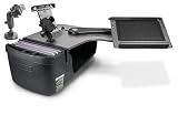 AutoExec Reach Desk Back Seat Left Side Car Desk for Your Vehicle Workstation and Mobile Office, Grey, with Phone Mount, Tablet Mount and Suction Phone Mount