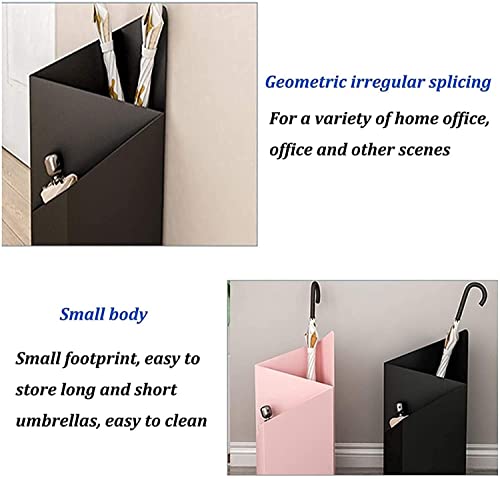 Seau de parapluie géométrique NMDCDH structure rigide haut de gamme rose