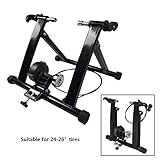 HOHE QUALITÄT --- Unser Indoor-Fahrradtrainer besteht aus hochwertigem Magneten, einer korrosionsbeständigen Aluminiumrolle und pulverbeschichtetem Stahl mit einer Tragfähigkeit von bis zu 150 kg und bietet Ihnen die sicherste Fahrradtrainingsmethode. Der Stand verfügt über ein M-förmiges Design für bessere Stabilität, Sicherheit und Anpassungsfähigkeit.