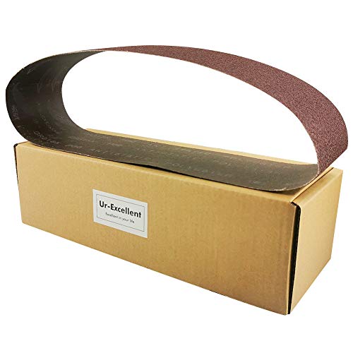 100mm x 915mm 100mmx915mm Sanding Belt Assorted Pack,12 Pcs(4 Each of 80 120 150 Grits) Aluminum Oxide for Sander