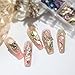 Mjaie 6 Colors 3D Irregular Nail Art Abalone Slices Colorful Nail Art For Shell UV Gel Nail Sequi Nail Sequins Glitter
